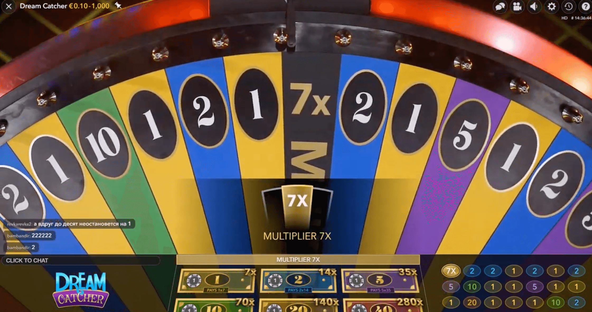 Live Dream Catcher Odds och utbetalningar image