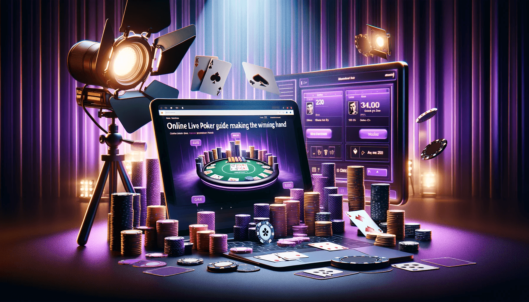 Online Live Poker Guide för att göra den vinnande handen image