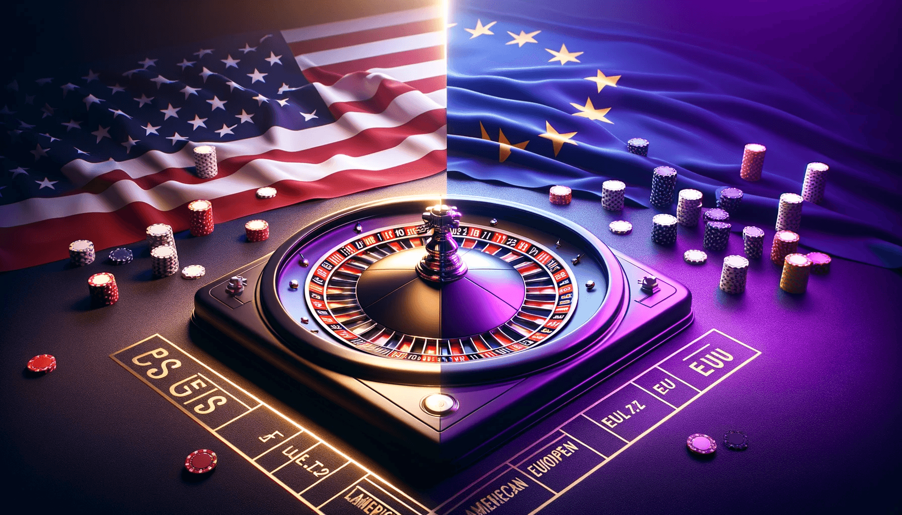 Välj amerikansk eller europeisk roulette på ett livedealercasino image