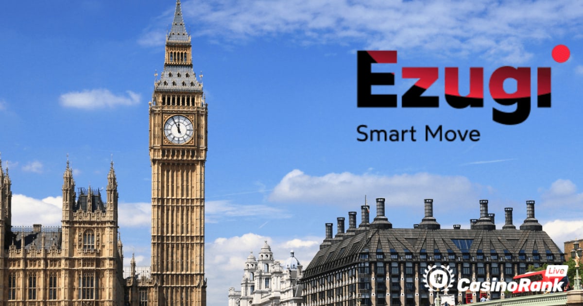 Ezugi gör debut i Storbritannien med Playbook Engineering Deal