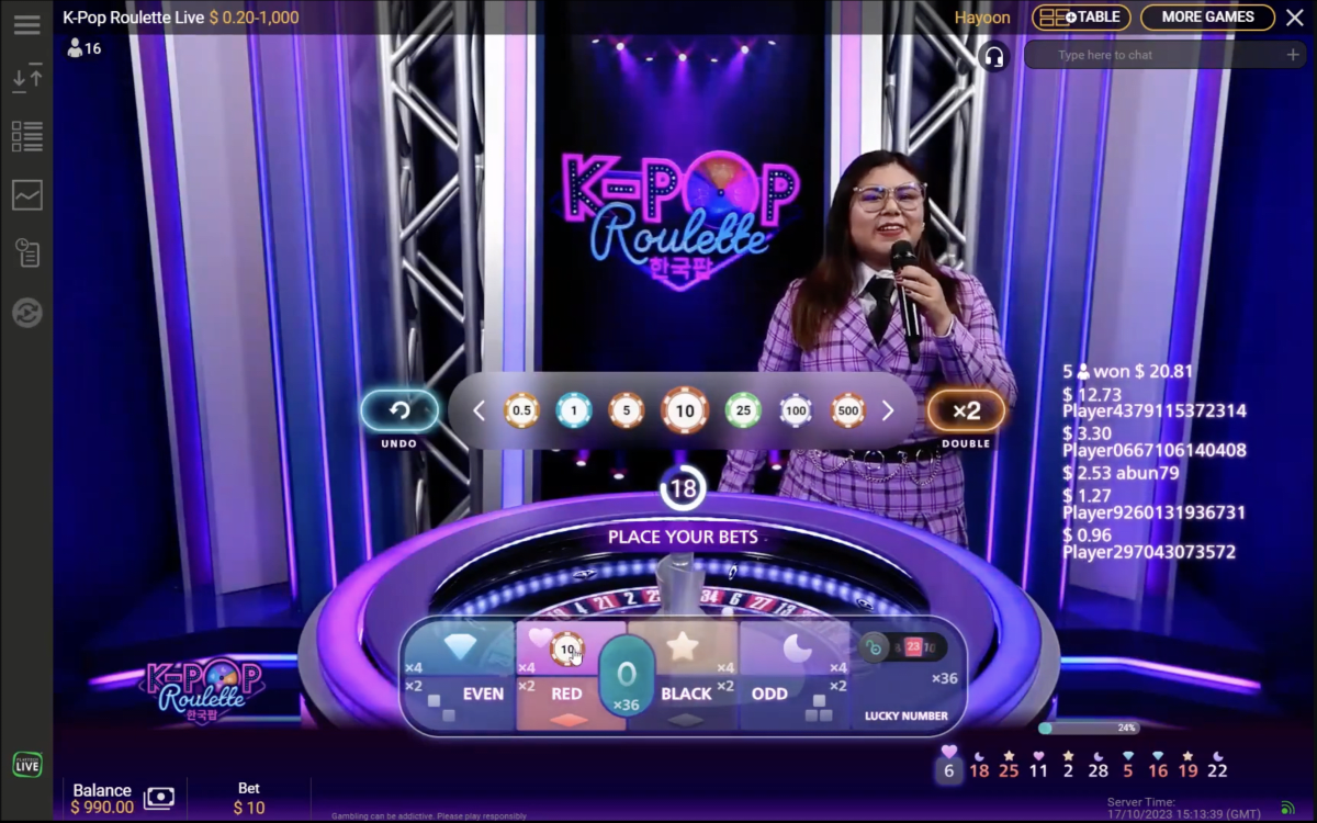 K-Pop Roulette Live Game